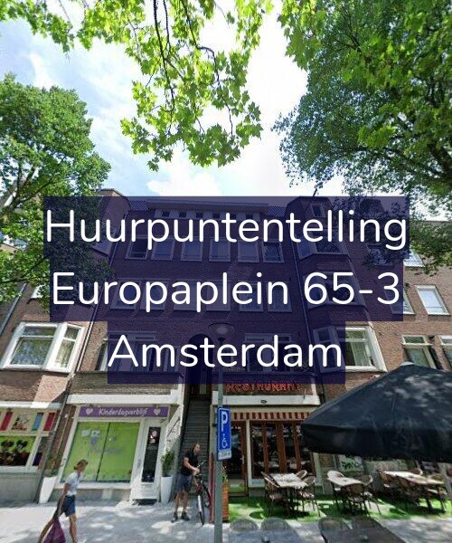 Foto gevel Huurpuntentelling voor Europaplein 65-3, Amsterdam