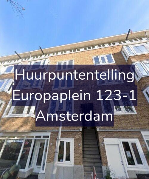 Foto gevel Huurpuntentelling voor Europaplein 123-1, Amsterdam