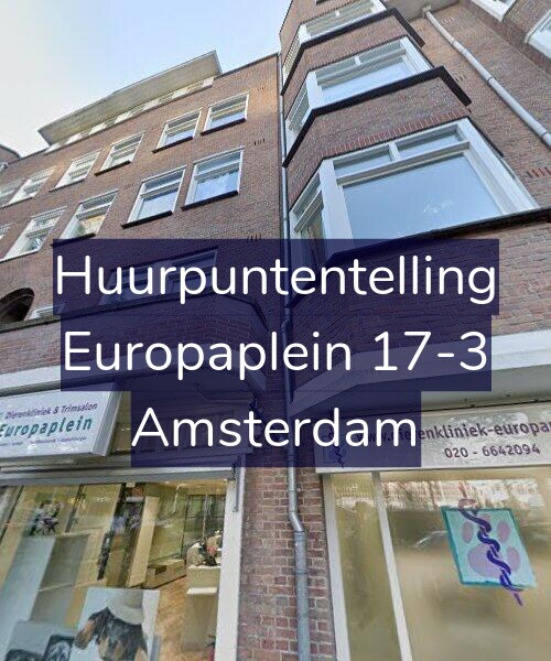 Foto gevel Huurpuntentelling voor Europaplein 17-3, Amsterdam