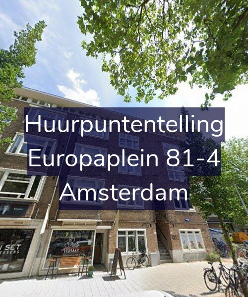 Foto gevel Huurpuntentelling voor Europaplein 81-4, Amsterdam