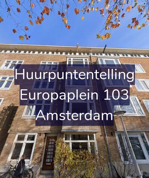 Foto gevel Huurpuntentelling voor Europaplein 103, Amsterdam