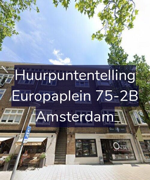 Foto gevel Huurpuntentelling voor Europaplein 75-2B, Amsterdam