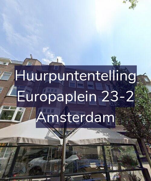 Foto gevel Huurpuntentelling voor Europaplein 23-2, Amsterdam