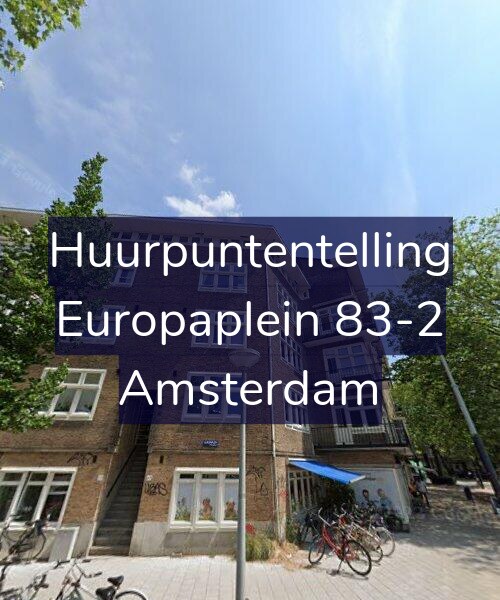 Foto gevel Huurpuntentelling voor Europaplein 83-2, Amsterdam