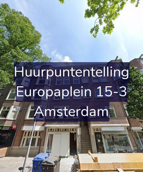 Foto gevel Huurpuntentelling voor Europaplein 15-3, Amsterdam