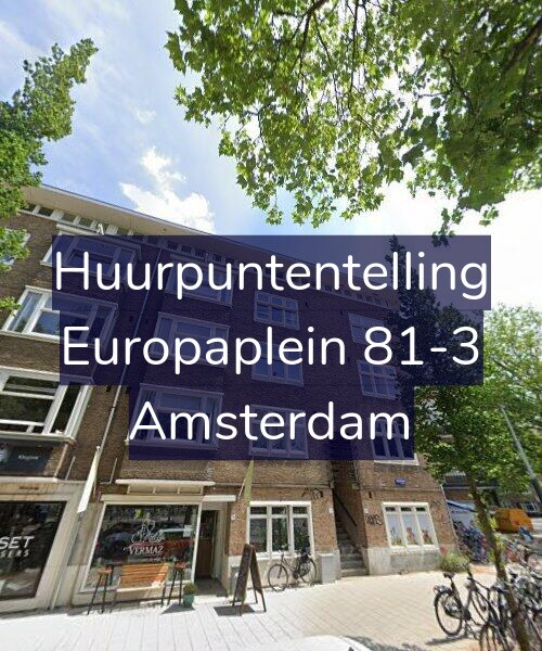 Foto gevel Huurpuntentelling voor Europaplein 81-3, Amsterdam