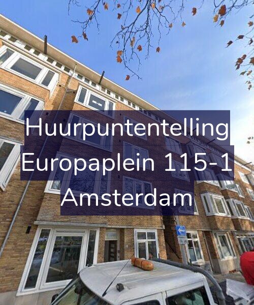 Foto gevel Huurpuntentelling voor Europaplein 115-1, Amsterdam