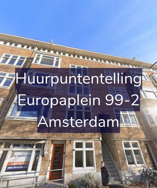 Foto gevel Huurpuntentelling voor Europaplein 99-2, Amsterdam