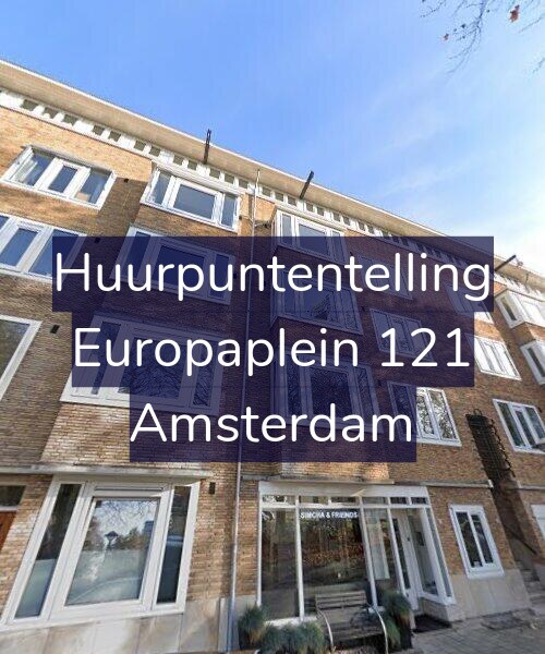 Foto gevel Huurpuntentelling voor Europaplein 121, Amsterdam