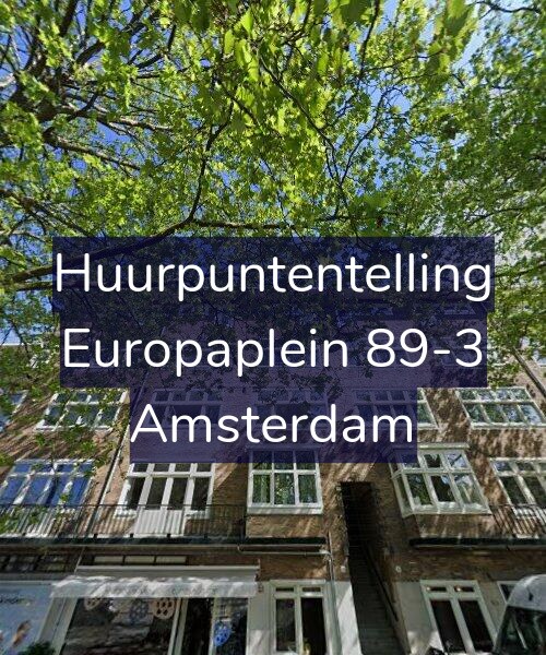 Foto gevel Huurpuntentelling voor Europaplein 89-3, Amsterdam