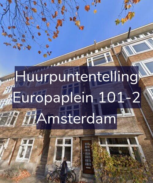 Foto gevel Huurpuntentelling voor Europaplein 101-2, Amsterdam