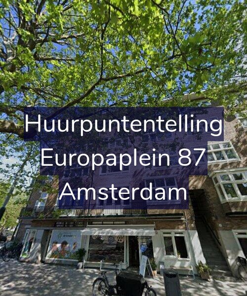 Foto gevel Huurpuntentelling voor Europaplein 87, Amsterdam
