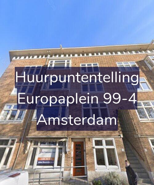 Foto gevel Huurpuntentelling voor Europaplein 99-4, Amsterdam