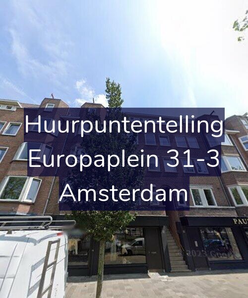 Foto gevel Huurpuntentelling voor Europaplein 31-3, Amsterdam