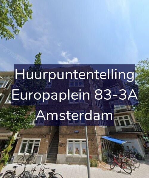 Foto gevel Huurpuntentelling voor Europaplein 83-3A, Amsterdam