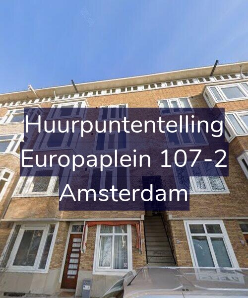 Foto gevel Huurpuntentelling voor Europaplein 107-2, Amsterdam