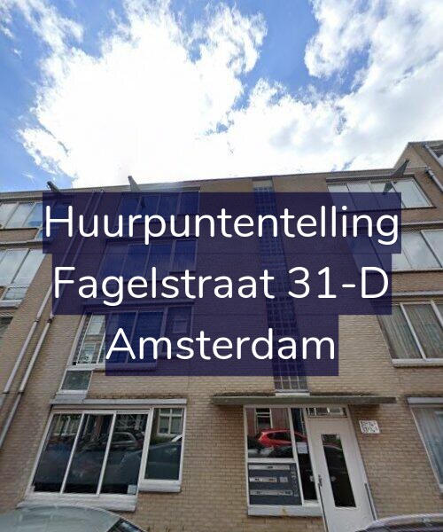 Foto gevel Huurpuntentelling voor Fagelstraat 31-D, Amsterdam