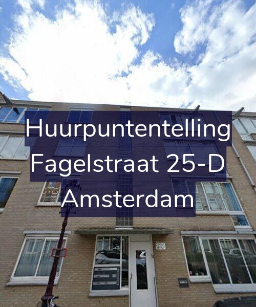 Foto gevel Huurpuntentelling voor Fagelstraat 25-D, Amsterdam