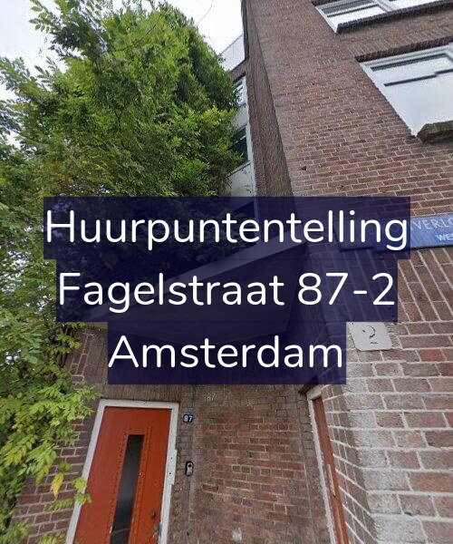 Foto gevel Huurpuntentelling voor Fagelstraat 87-2, Amsterdam
