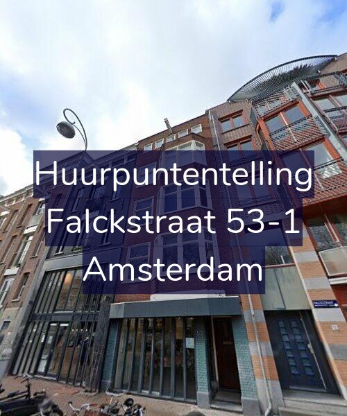 Foto gevel Huurpuntentelling voor Falckstraat 53-1, Amsterdam