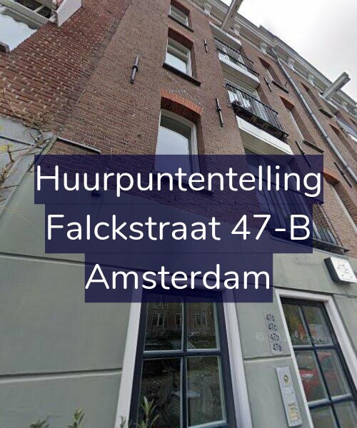 Foto gevel Huurpuntentelling voor Falckstraat 47-B, Amsterdam