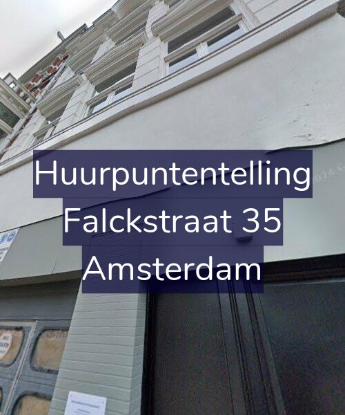 Foto gevel Huurpuntentelling voor Falckstraat 35, Amsterdam
