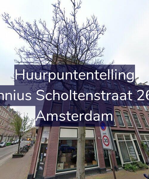 Foto gevel Huurpuntentelling voor Fannius Scholtenstraat 26-1, Amsterdam