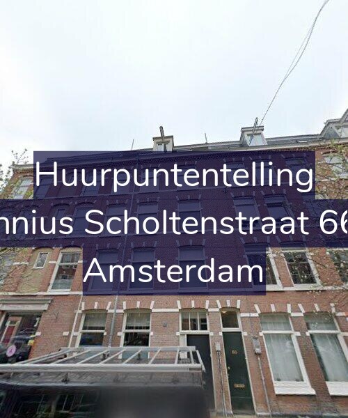 Foto gevel Huurpuntentelling voor Fannius Scholtenstraat 66-1, Amsterdam