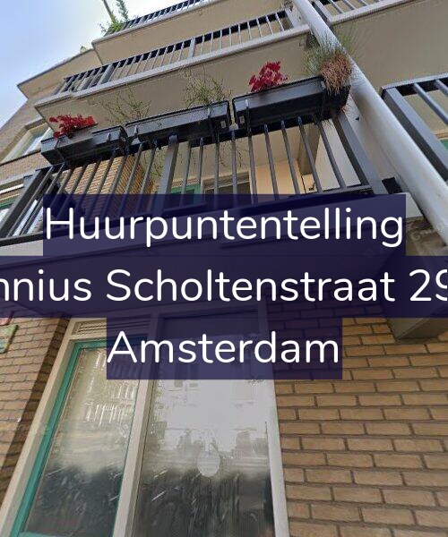 Foto gevel Huurpuntentelling voor Fannius Scholtenstraat 29-A, Amsterdam