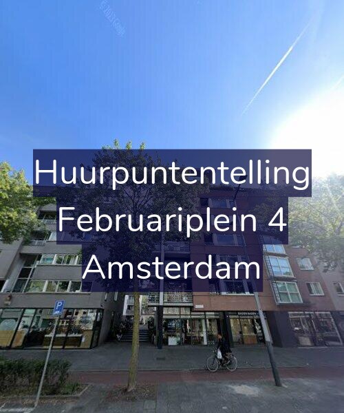Foto gevel Huurpuntentelling voor Februariplein 4, Amsterdam