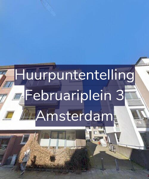 Foto gevel Huurpuntentelling voor Februariplein 3, Amsterdam
