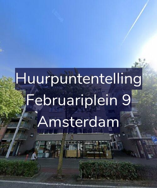 Foto gevel Huurpuntentelling voor Februariplein 9, Amsterdam