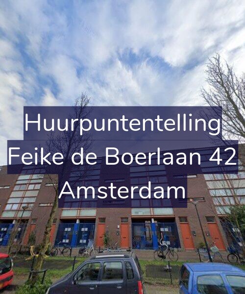 Foto gevel Huurpuntentelling voor Feike de Boerlaan 42, Amsterdam