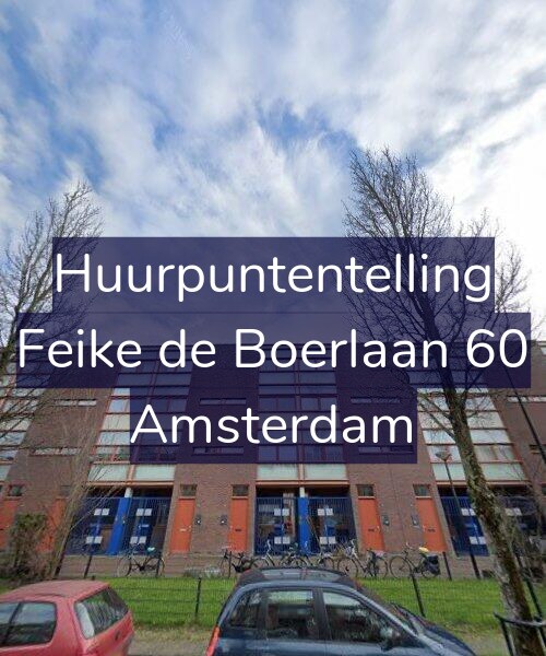 Foto gevel Huurpuntentelling voor Feike de Boerlaan 60, Amsterdam