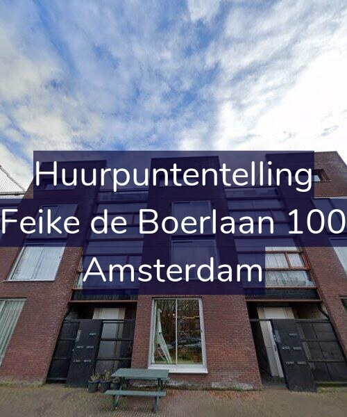 Foto gevel Huurpuntentelling voor Feike de Boerlaan 100, Amsterdam