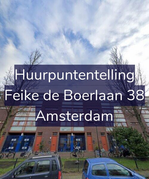 Foto gevel Huurpuntentelling voor Feike de Boerlaan 38, Amsterdam