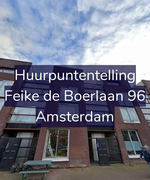 Foto gevel Huurpuntentelling voor Feike de Boerlaan 96, Amsterdam