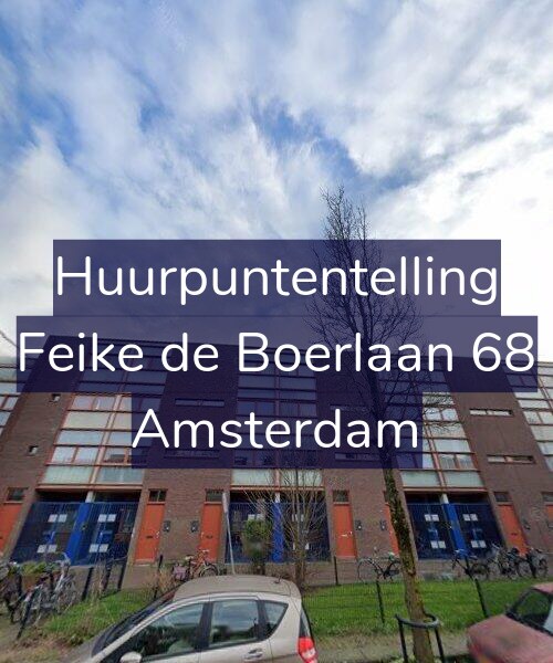 Foto gevel Huurpuntentelling voor Feike de Boerlaan 68, Amsterdam