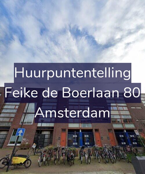 Foto gevel Huurpuntentelling voor Feike de Boerlaan 80, Amsterdam