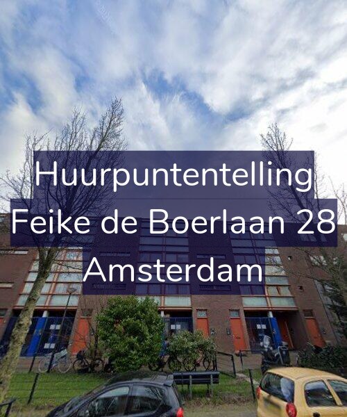 Foto gevel Huurpuntentelling voor Feike de Boerlaan 28, Amsterdam