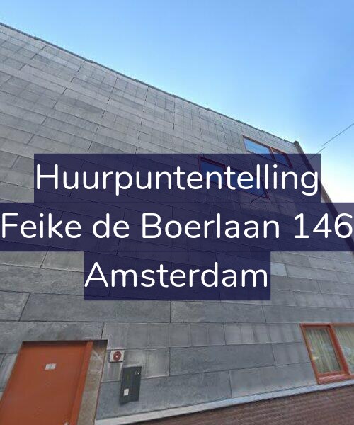 Foto gevel Huurpuntentelling voor Feike de Boerlaan 146, Amsterdam