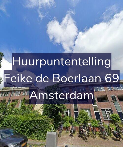 Foto gevel Huurpuntentelling voor Feike de Boerlaan 69, Amsterdam