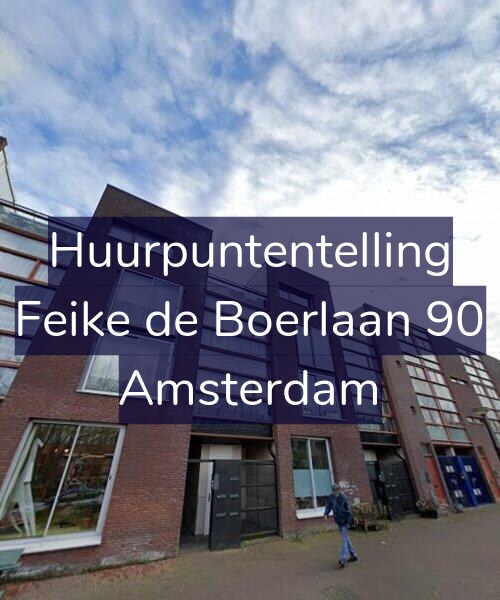 Foto gevel Huurpuntentelling voor Feike de Boerlaan 90, Amsterdam
