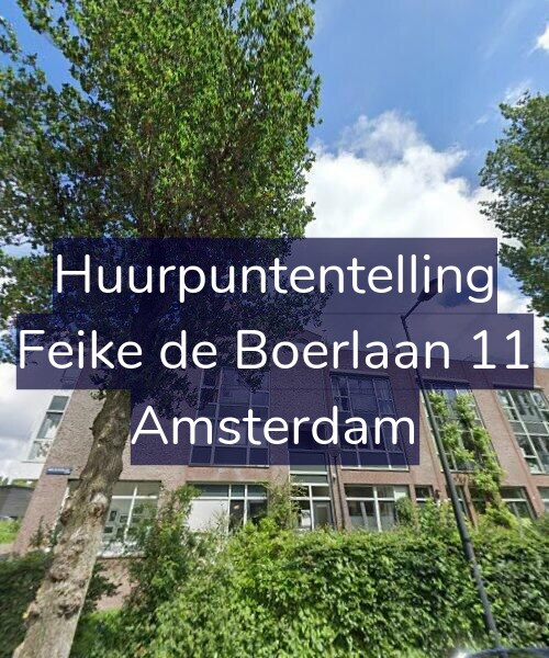 Foto gevel Huurpuntentelling voor Feike de Boerlaan 11, Amsterdam