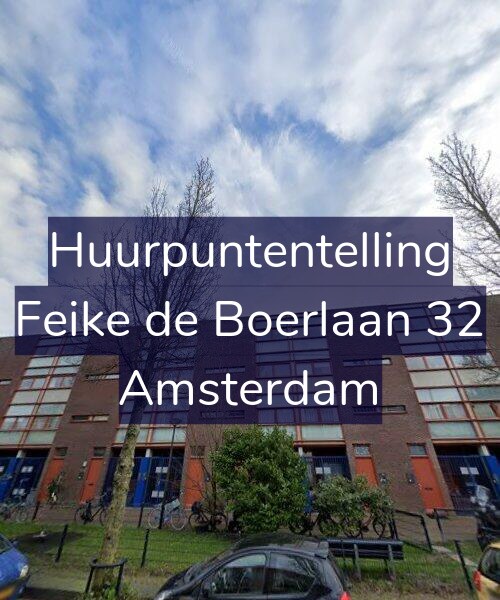 Foto gevel Huurpuntentelling voor Feike de Boerlaan 32, Amsterdam