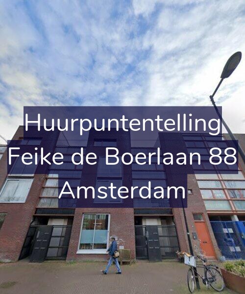 Foto gevel Huurpuntentelling voor Feike de Boerlaan 88, Amsterdam