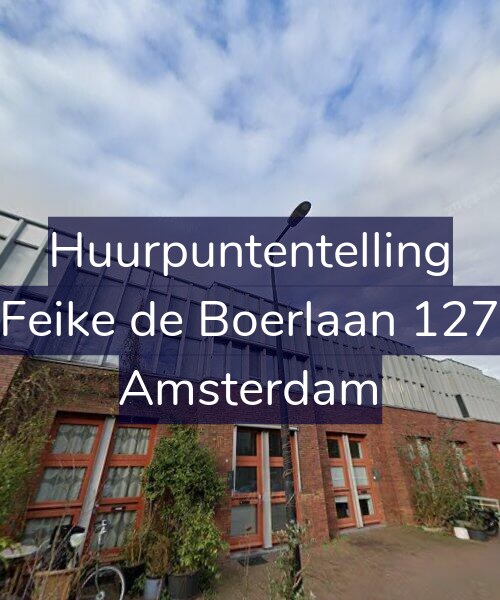 Foto gevel Huurpuntentelling voor Feike de Boerlaan 127, Amsterdam
