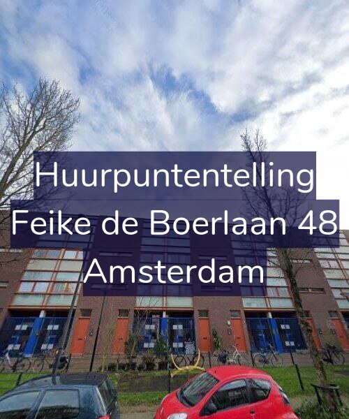 Foto gevel Huurpuntentelling voor Feike de Boerlaan 48, Amsterdam