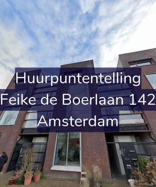 Foto gevel Huurpuntentelling voor Feike de Boerlaan 142, Amsterdam