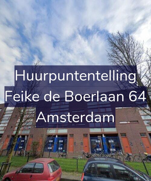 Foto gevel Huurpuntentelling voor Feike de Boerlaan 64, Amsterdam